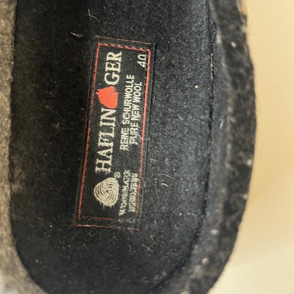 Womens Haflinger Magic Felted Wool Cork Clogs Gray Black Swirl Design 40EU 9US - Picture 6 of 8